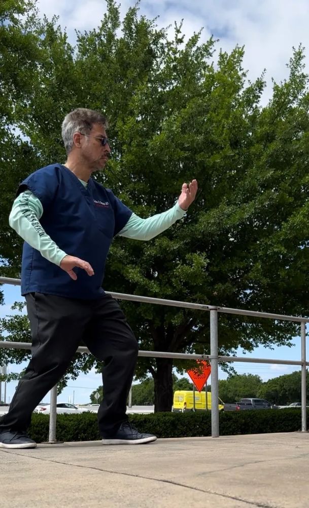 Dr Herrera believes in wellness activities like healthy diet and tai chi