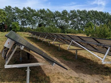 Ground mounted solar panels