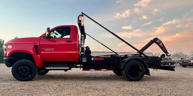 Multilift XR5S on Chevy 5500 Hooklift Smith Truck Body