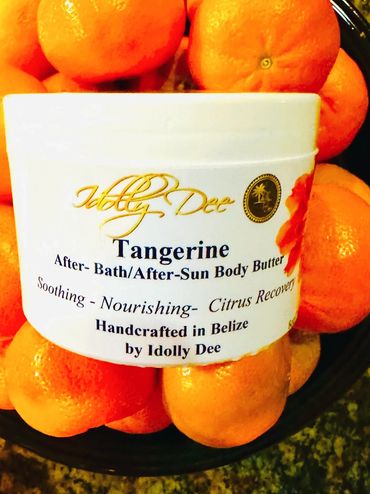 Tangerine after bath after sun body butter