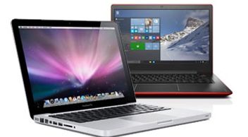 Apple & Windows Laptop