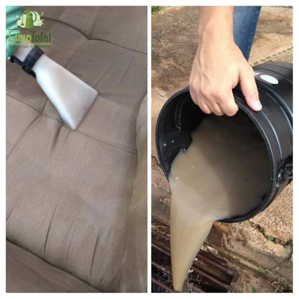 Um sofá limpo e higienizado graças a limpeza de estofados da LimpTotal.