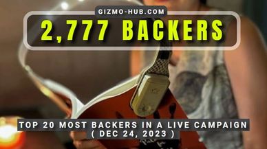 top 20 most backers in a live crowdfunding campaign from kickstarter and indiegogo december 2023