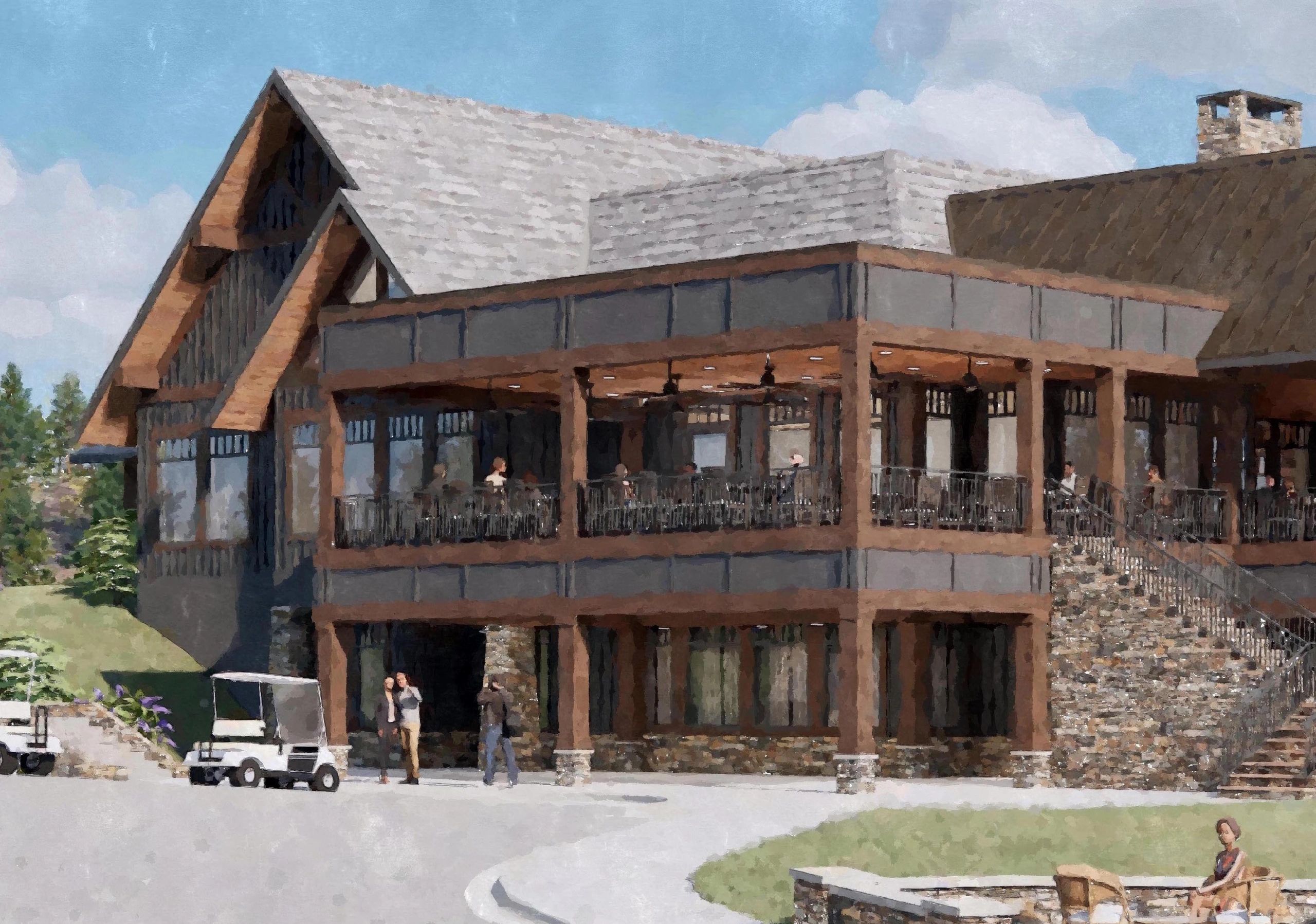 The Covered Terrace and the Lower Patio will greatly enhance the Clubhouse experience.