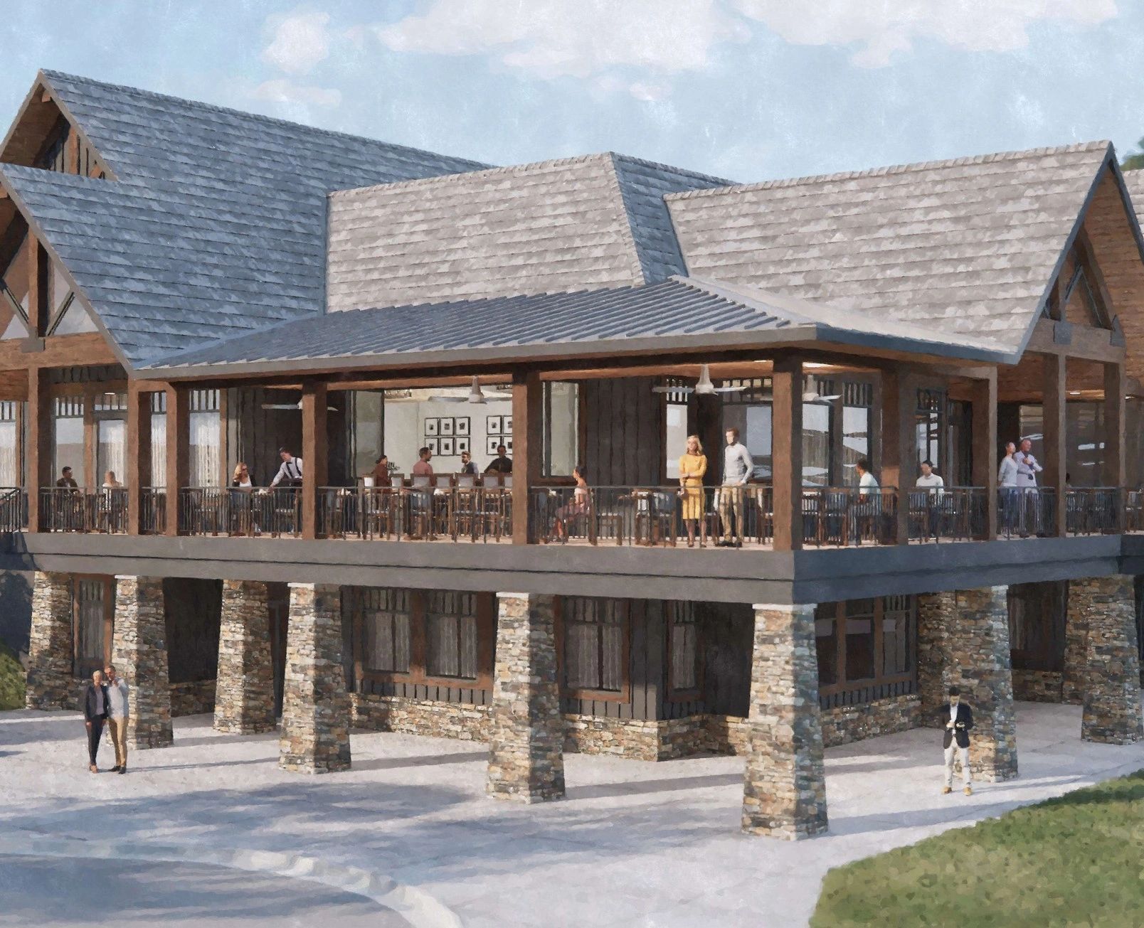 The Covered Terrace.