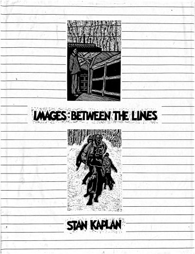 Black and white woodcut images amidst lined paper with title.
