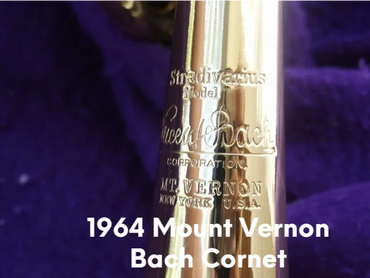1964 Bach Mount Vernon Stradivarius cornet