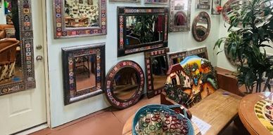 hand punched tin mirror
Tonala Mexico mirror
Mexican tin mirror
handcrafted tin mirror Tonala