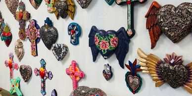 milagros offerings
traditional milagros
Mexican folk art
milagros charms
religious milagros