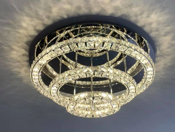 Classical crystal chandelier shines