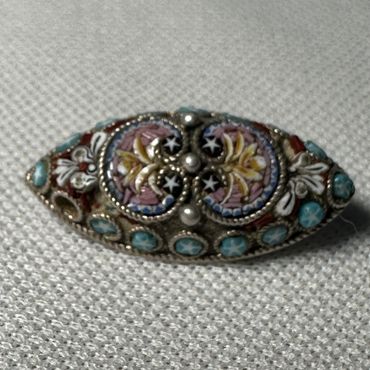 Grand tour mosaic button