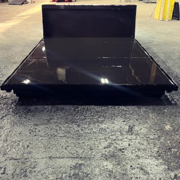 12 ft hook lift flatbed with smooth deck, Elite Containers, Waterbury CT