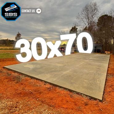 Concrete for metal building