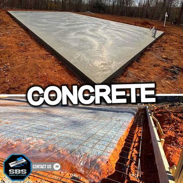 monolithic slab for metal building