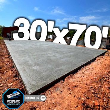 concrete slab for metal building