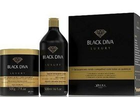 Hair Straightening Black Diva Formaldehyde free, and can be applied in a single step.