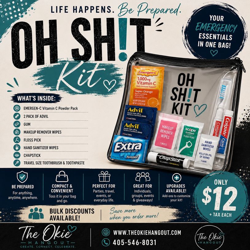 🚨 OH SH!T Kits Are Here 🚨
Because life happens 😂 Stay ready with our emergency essential kits!