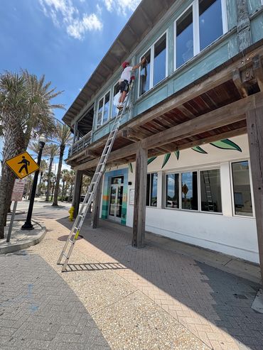 window washing bar windows