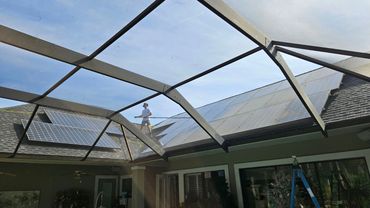 pressure washing solar panels