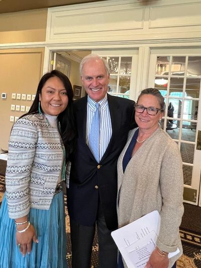 (Picture from left to right: Jocelyn BIlly-Upshaw, Sponsor; Richard Spencer, Former Secretary of the