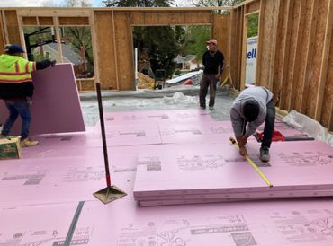 Insulated concrete slab
