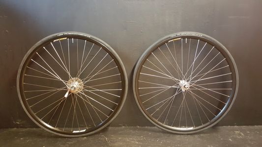 Campagnolo Delta Rims. Campagnolo Record Hubs. 11/26 Cassette