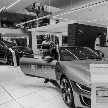 Cheshire Fashion Week, Inchcape jaguar Chester, Model Rebbeca