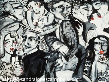 Sandra Jones Campbell
Donny Dances Up a Storm
Acrylic/canvas Laguna Beach, Contemporary Art Fine