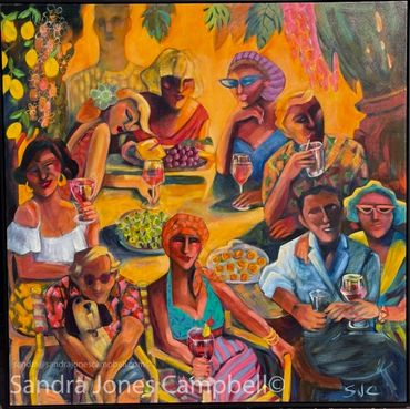 Sandra Jones Campbell
The Golden Hour
Acrylic/Canvas
Laguna Beach, Contemporary Art , Figurative