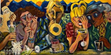 Sandra Jones Campbell
Howie Horns In
Original/Acrylic/Canvas, Laguna Beach, Contemporary