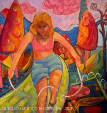Sandra Jones Campbell
Jumping Rope
Acrylic/Canvas,Laguna Beach Contemporary Fine Art Local