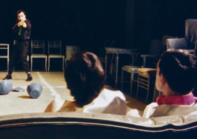 Steven Ratazzi, Gretcen Kritch and T. Ryder Smith at the Ohio Theatre.