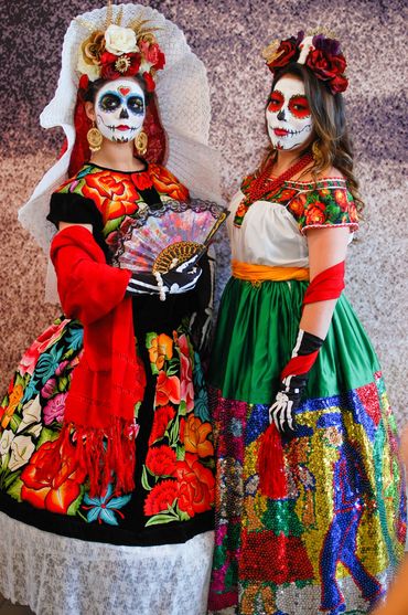 Catrina models at the Harbourfront Centre Day of the Dead festival