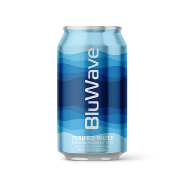 BluWave 12oz Purified Water In a Can