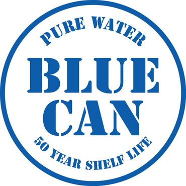 Blue Can Water logo
