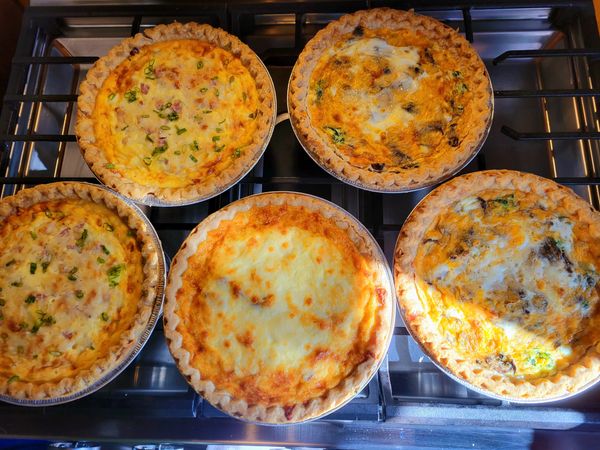 Quiche always makes for an easy "day after" breakfast plan