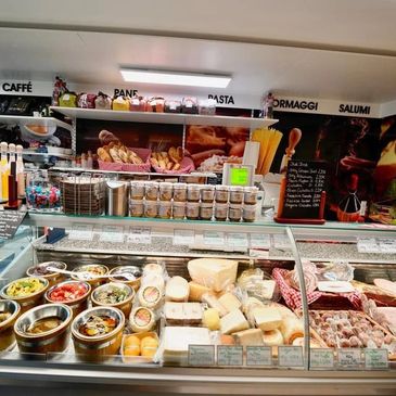 Italienische Wurst und Käse