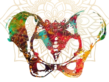 multicolor pelvis and mandala