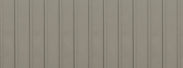 EDCO Steel Vertical Siding panel in the color grey