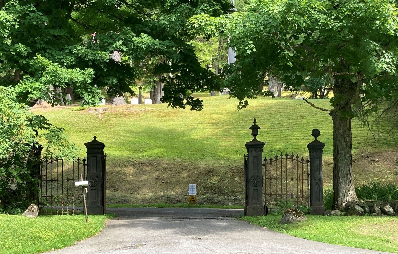 main gates entrance lakewood cemetery cooperstown