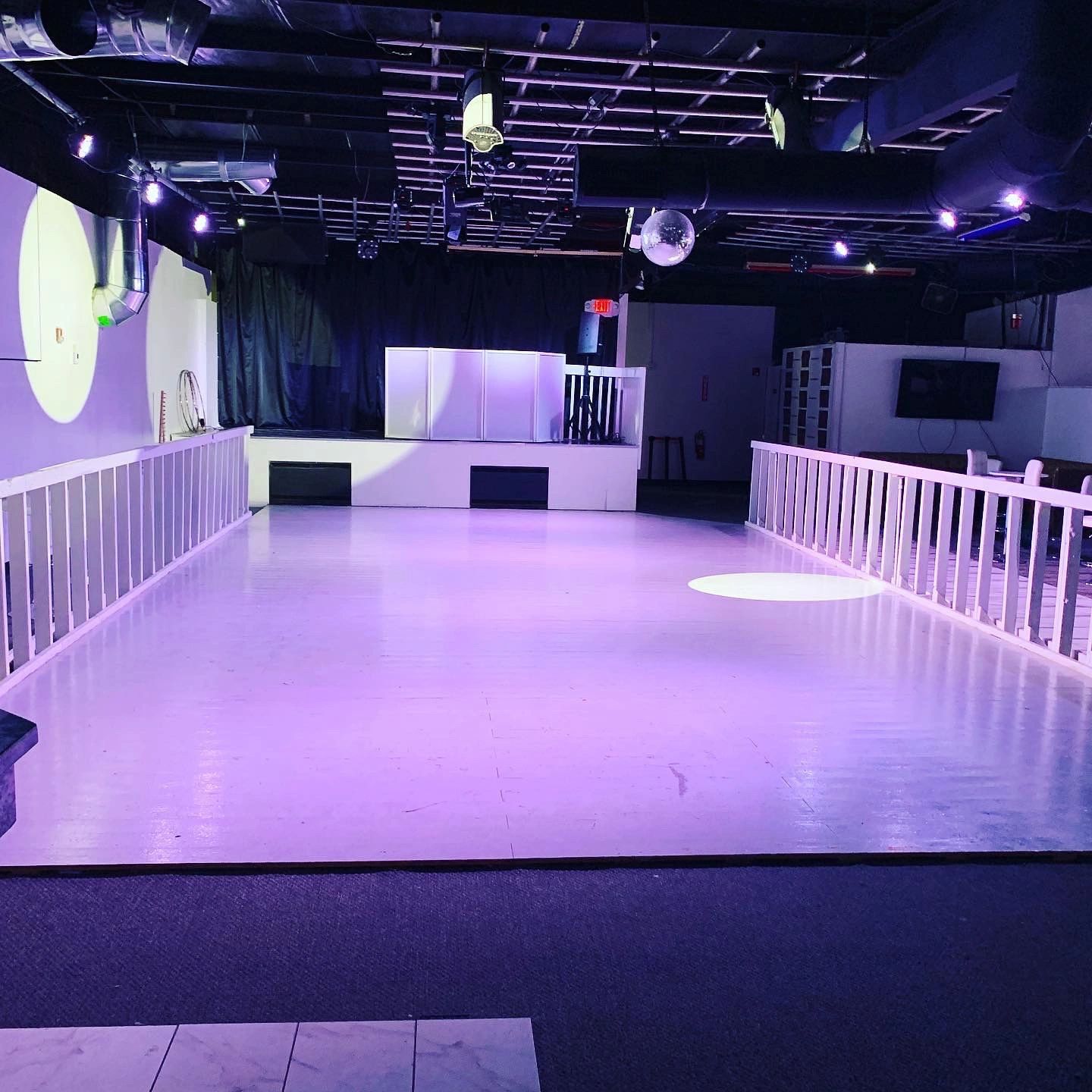 This is our huge dance floor and stage