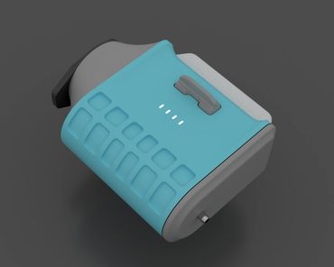 Waterproof mini shrimp bubbler with USB-C, LED indicator, magnetic switch, and flotation – 2023.