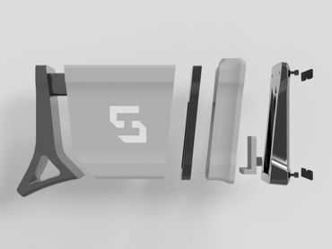 Modern Andy’s Candies dispenser, redesigned from a 2019 prototype and rendered in Fusion 360. 2024