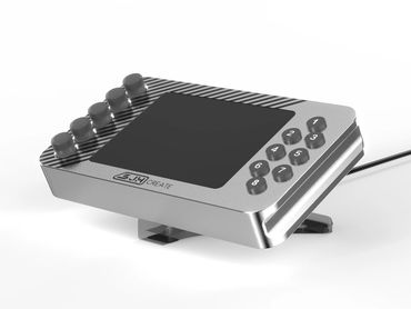 Computer Stream Controller with acrylic stand. Designed in Fusion 360 and rendered in Keyshot. 2024