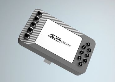 Computer Stream Controller with acrylic stand. Designed in Fusion 360 and rendered in Keyshot. 2024