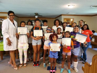 Young girls attending the Girls Empowerment Retreat!