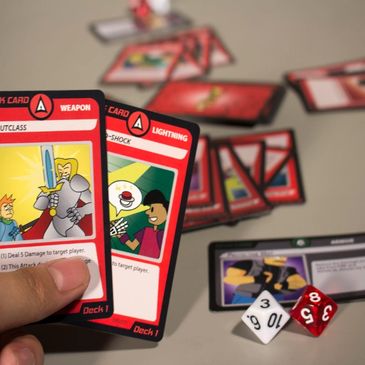 ATTACK of the CARD!! is a game created by Marc that is available for purchase at The Game Crafter.