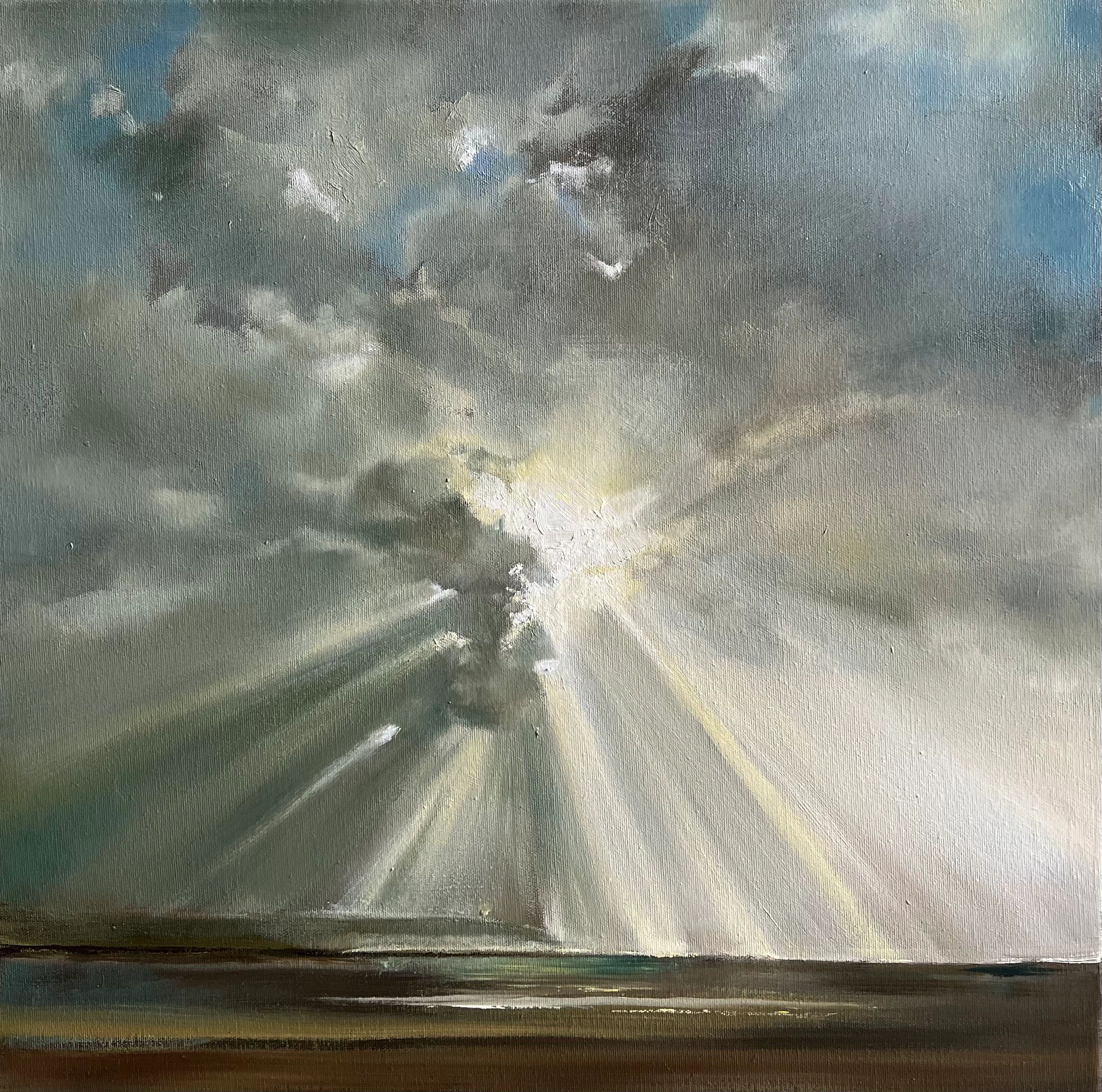 Cloudburst of sunlight over Hartland Point