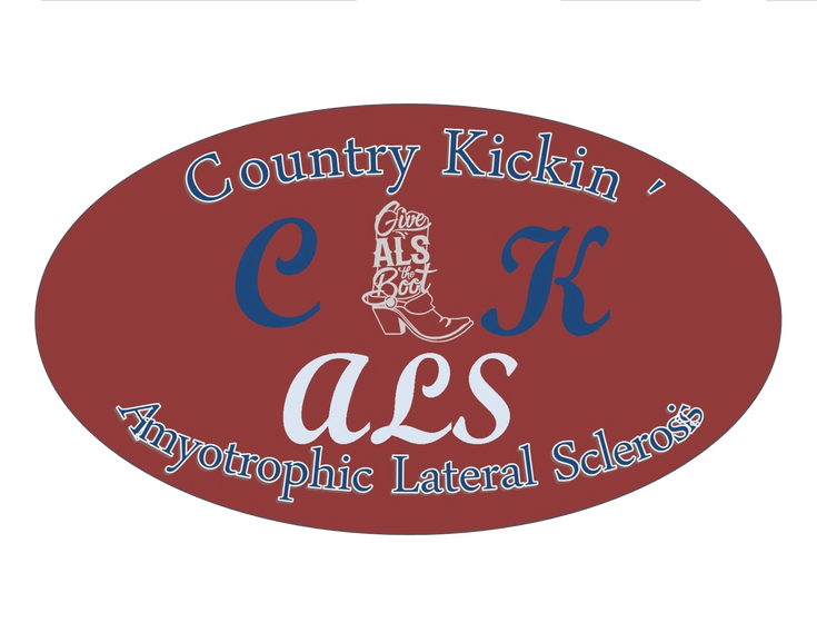This is the logo for our Country Kickin' ALS event.  We have raised $29,000.00 in two events for peo