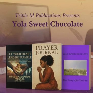 Three books by Yola Sweet Chocolate displayed together.